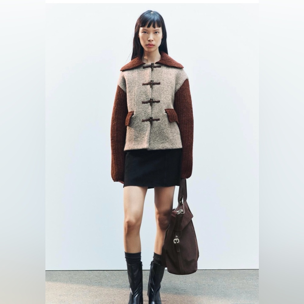 Wool Blend Toggle Jacket